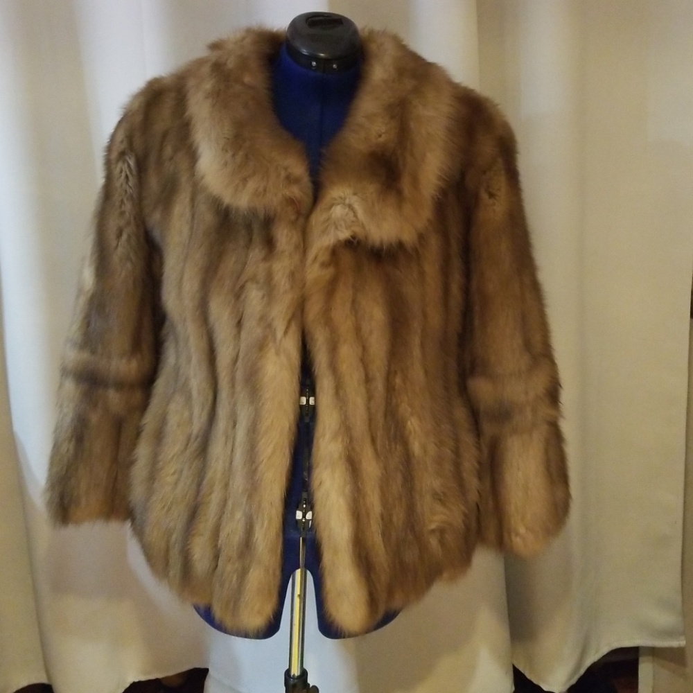 Vintage brown sable coat